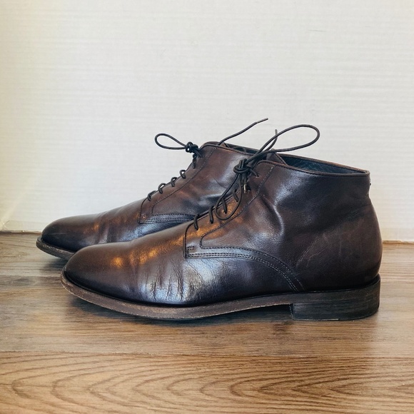 Pantanett,i Italy, Mens Dark Brown Leather Lace Up Chukka Ankle Boots,  11 / 44 main image 7